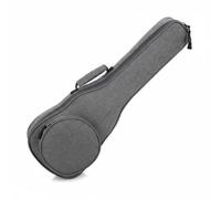 Wmqbjta Housse de Transport Ukulélé Sac Étui Nylon Imperméable Éponge Épaisse Fonction Rangement Facile Convient à Pratique, Gris, 21 Pouces