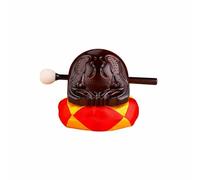 Wmqbjta Instrument Bois Poisson Bouddhiste Bloc Temple Percussion Bois Gong de Chant Camphrier Densifié Sculpté à la Main avec Ton Clair Creux et Adapté à, Dark Red, 5 Inch