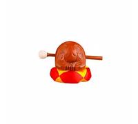 Wmqbjta Instrument Bois Poisson Bouddhiste Bloc Temple Percussion Bois Gong de Chant Camphrier Densifié Sculpté à la Main avec Ton Clair Creux et Adapté à, Yellow, 3 Inch