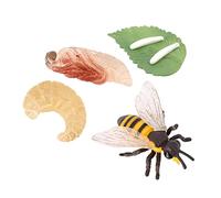 Wmqbjta Jeu Croissance Insecte Ensemble Figurines Abeille Jouet Simulation Plastique Cycle Vie Animal Convient pour Apprentissage Nature Enseignement Classe