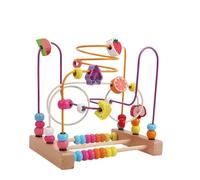 Wmqbjta Jeu de Labyrinthe de Perles pour Enfants avec Un Motif de Montagnes Russes, Fruit A