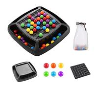 Wmqbjta Jeu D'élimination avec Plateau de Jeu et Billes Colorées, Puzzle, Logique et éducative, Exercice Mental, 5698A Xiao Le