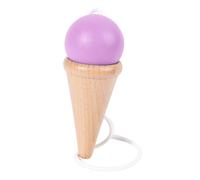 Wmqbjta Jeu D'équilibre et de Réflexes, Jeu Japonais de Balle et de Gobelet, Jeu de Lancer Original et Jouet Préscolaire Japonais Tama, Violet