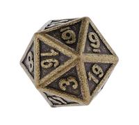 Wmqbjta Jeu Dés Polyédriques en Métal. Dés Polyédriques en Métal à La Structure Très Robuste et à La Texture Lisse, Adaptés Aux et Aux Jeux, cuivre