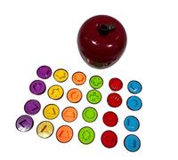 Wmqbjta Jouet Rouge Professionnel pour La Coordination œil-main Des Enfants : Motif Pomme à Associer Rapidement, Idéal pour Les Tout-petits, Garçon, Graphique
