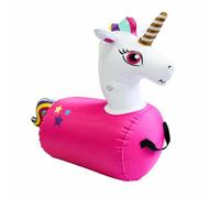 Wmqbjta Jouet Sauteur avec Poignées Léger, Rose, Style to 2 | Conception Légère 520g, Ballon Gonflable à Chevaucher, pour Chambre D'enfant, Jardin, Enfants