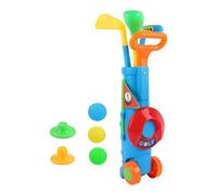 Wmqbjta Kids Golf Club Set Coffret Jeu Golf Éducatif Enfants Mini Golf Mallette Accessoires Simulation Apprentissage Adapté Activités Parent Enfant, bleu