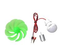 Wmqbjta Kit Pédagogique de Maquette de Mini-éolienne, Vert Comme indiqué