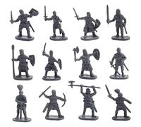 Wmqbjta Lot de 200 Figurines En Plastique de Antiques, Cadeaux Originaux, gris