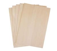 Wmqbjta Lot de 5 Planches de Tilleul, Feuilles de Bois, Outils et Accessoires pour Le Modélisme. Matériau Léger, Idéal pour La Décoration et Le Modélisme, Bois, 200x450mm 5 pièces