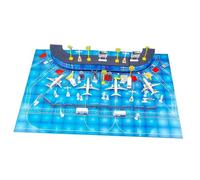 Wmqbjta Maquette D'aéroport à Assembler - Jeu de Simulation D'aéroport - Jouet éducatif - Avions en PP - Convient Aux Enfants de 3 à 12 Ans - Cadeaux, 70 Pièces