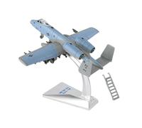 Wmqbjta Maquette d'avion à L'échelle 1/72, Représentant Un Avion de Chasse et Un Modèle de Collection. Statue d'avion avec Effets Lumineux et Sono, Gris