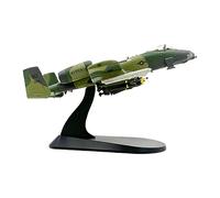 Wmqbjta Maquette D'avion A10 à L'échelle 1:100 avec Socle D'exposition pour Bibliothèque, Café Ou Bar.