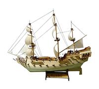 Wmqbjta Maquette de Voilier En Bois à L'échelle 1/300, à Monter Soi-même, Style Vintage.