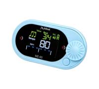 Wmqbjta Métronome électronique Portable avec Horloge Numérique, Affichage Du Volume, Matériau PP et Réglage Du Rythme pour L'étude Musicale et L'orche, Bleu
