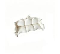 Wmqbjta Mini Canapé pour Maison de Poupée Sofa Miniature Mobilier Miniature Banquette de Décor Design Sculpté Délicat Centre de Scène Décoratif Adapté aux Dioramas Photographie Jeu d'Imitation