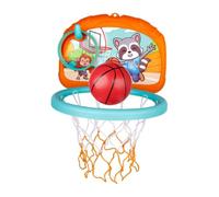 Wmqbjta Mini Ensemble de Cerceaux de Basket-ball Suspendus, Cadre D'activité, Ventouse, Cerceau Mural, Planche de Basket-ball pour Cadeau de Vacances, Bleu
