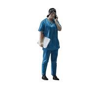 Wmqbjta Modèle de Médecin à L'échelle 1/32 pour Collectionneurs, Femelle Bleu
