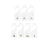 Wmqbjta Organisateurs de Placard pour Bébé, Adorables Séparateurs Suspendus pour La Décoration de La Chambre de Bébé, Adaptés Aux Nouveau-nés jusqu'à 12 M, Rectangle