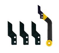 Wmqbjta Outil Coudé pour Stuc, Grattoir Manuel de Rénovation pour Travailler sur Les Joints étroits, Adapté Aux Sols et Murs, Jaune