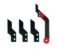 Wmqbjta Outil Coudé pour Stuc, Grattoir Manuel de Rénovation pour Travailler sur Les Joints étroits, Adapté Aux Sols et Murs, Rouge