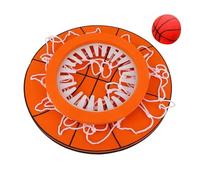 Wmqbjta Panier de Basket Plafond Jeu Basketball Suspendu Intérieur Anneau PP PU Montage Facile Adapté Aux Enfants Adultes Salle de Jeux Bureau Cha, avec Ballon