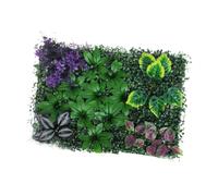 Wmqbjta Panneau Végétal Artificiel Feuillage Mur Plante Fausse Herbe Grille Résistante Matière Écologique Convient pour Photographie Fond Salon Jardin, styleE