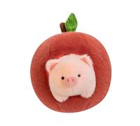 Wmqbjta Peluche Cochon Orange pour Décoration Intérieure et Cadeau D'Anniversaire, 36cm