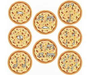 Wmqbjta Pizza Musicale Notes Musique | Ludique, pédagogie Active, J Musical, pr