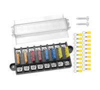 Wmqbjta Porte-Fusible à Rangée Sécurisé | Sûr, Boîtier Distribution Électrique Automobile, pr Compartiment Moteur, Habitacle, Transparent