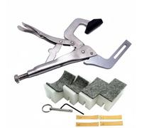 Wmqbjta Presse à Frettes Portable avec Inserts Interchangeables pour Courbures Touche et Mâchoire Auto-nivelante pour Installation s Frettes sur et Basse pour Usage en Atelier