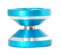 Wmqbjta Professionnel en Alliage d'Aluminium à Mécanisme Rotatif Accessoire à Ficelle Jouet Classique pour Tours de Main Jouet de Jonglerie Adapté à, Bleu
