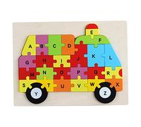 Wmqbjta Puzzle Alphabet Bois Animaux Jeu Éveil Assemblement Blocs Lettres Développement Sensoriel Découverte Animaux Nature Adapté Enfants Préscola, Ambulance
