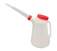 Wmqbjta Récipient Huile Automobile avec Bec Verseur Bidon Mesureur Huile PP Antifuite Verseur avec Bouchon Antipoussière Poignée Ergonomique Convient pour Ent, 5l
