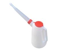 Wmqbjta Récipient Huile Automobile avec Bec Verseur Bidon Mesureur Huile PP Antifuite Verseur avec Bouchon Antipoussière Poignée Ergonomique Convient pour Ent, 3l