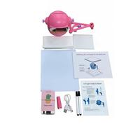 Wmqbjta Robot de Dessin pour Enfants Robot Éducatif Jouet Interactif Tuteur Artistique Machine à Peindre avec Cartes Système Complet d'Éveil Artistique 100, Rose, sans Stylos