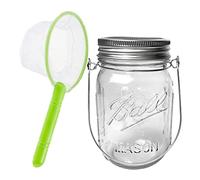 Wmqbjta Science Exploration Jouet d'Aventure Scientifique pour Enfant d'Observation en Verre avec Couvercle Filtrant Filet à Papillons Adapté pour