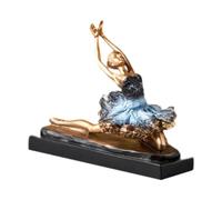 Wmqbjta Statue Danseuse Ballet Statuette Résine Sculpture Ornement Moderne Créatif Convient à La Chambre D'Hôtes Entreprise Salon Cabinet, Style D