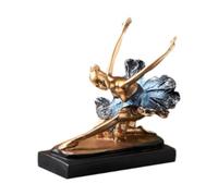 Wmqbjta Statue Danseuse Ballet Statuette Résine Sculpture Ornement Moderne Créatif Convient à La Chambre D'Hôtes Entreprise Salon Cabinet, Style C