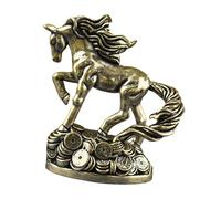 Wmqbjta Statue de Cheval Décorative de Table Feng Shui, Sculpture Animale En Laiton Faite à La Main, Idéale pour Collectionner, Cadeau Ou Décoration de Pendai, Style C