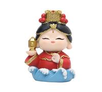 Wmqbjta Statue de Mère, Sculpture, Figurine Animale Décorative En Résine Robuste de Style Traditionnel, Idéale pour Une Chambre à Coucher, Base de Vague