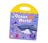 Wmqbjta Sticker Livre Activités Autocollants avec Livre Jeu de Puzzle Animaux Éducatif Réutilisable En Papier PVC Stimule Développement Cognitif et Créativité, Stylee