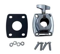 Wmqbjta Support de Batterie avec Plaque de Base, Fixation Métallique Fiable, Support de Tom et Cymbale, Pince de Fixation Universelle pour Pied de Tom Basse, 3.5 Cm X 5.1 Cm