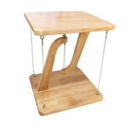Wmqbjta Support D'enceinte En Bois Tensegrity, Jouet de Table pour Expériences Scientifiques, Décoration de Bureau, étagère, Meuble TV, Chambre, Carré