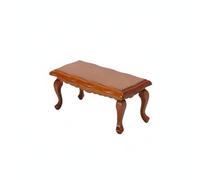 Wmqbjta Table Miniature 1 12 Table Basse de Poupée Meuble Maquette Accessoire Maison de Poupée Artisanat Minutieux Contreplaqué Stable Surface Facile à, Noyer