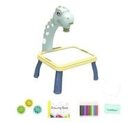 Wmqbjta Tableau de Projection Dessin Table de Projecteur à Dessiner Kit de Peinture Effaçable Livre à Colorier Fonction Effaçable et Portable Convient Aux Enf, Foncé 24 motifs