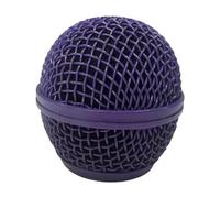 Wmqbjta Tête Grille Métal Maillage Remplacement Facile Installation Protection Fiable Compatible Concert Studio Réunion 3.1cmx5.1cm Adapté pour Mus, Violet