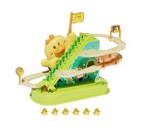 Wmqbjta Track Slide Toys Jeu Circuit Voiture Escalier Glissière Musicale Canard Simple à Assembler Adaptée aux Garçons Filles Salle de Jeu Intérieur, 6 Canards
