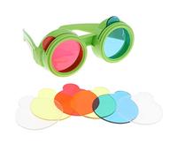 Wmqbjta Trichromatic Glasses Toy avec Lunettes Éducatives Lentilles Concaves Expérience Optique Jouet Scientifique Physique Conception Plastique