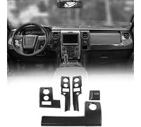 WMTCNC Voiture Accessoires Couverture De Décoration De Panneau De Tableau De Bord De Console Centrale De Voiture pour Ford F150 2009 2010 2011 2012 2013 2014 (Color : Carbon Look)